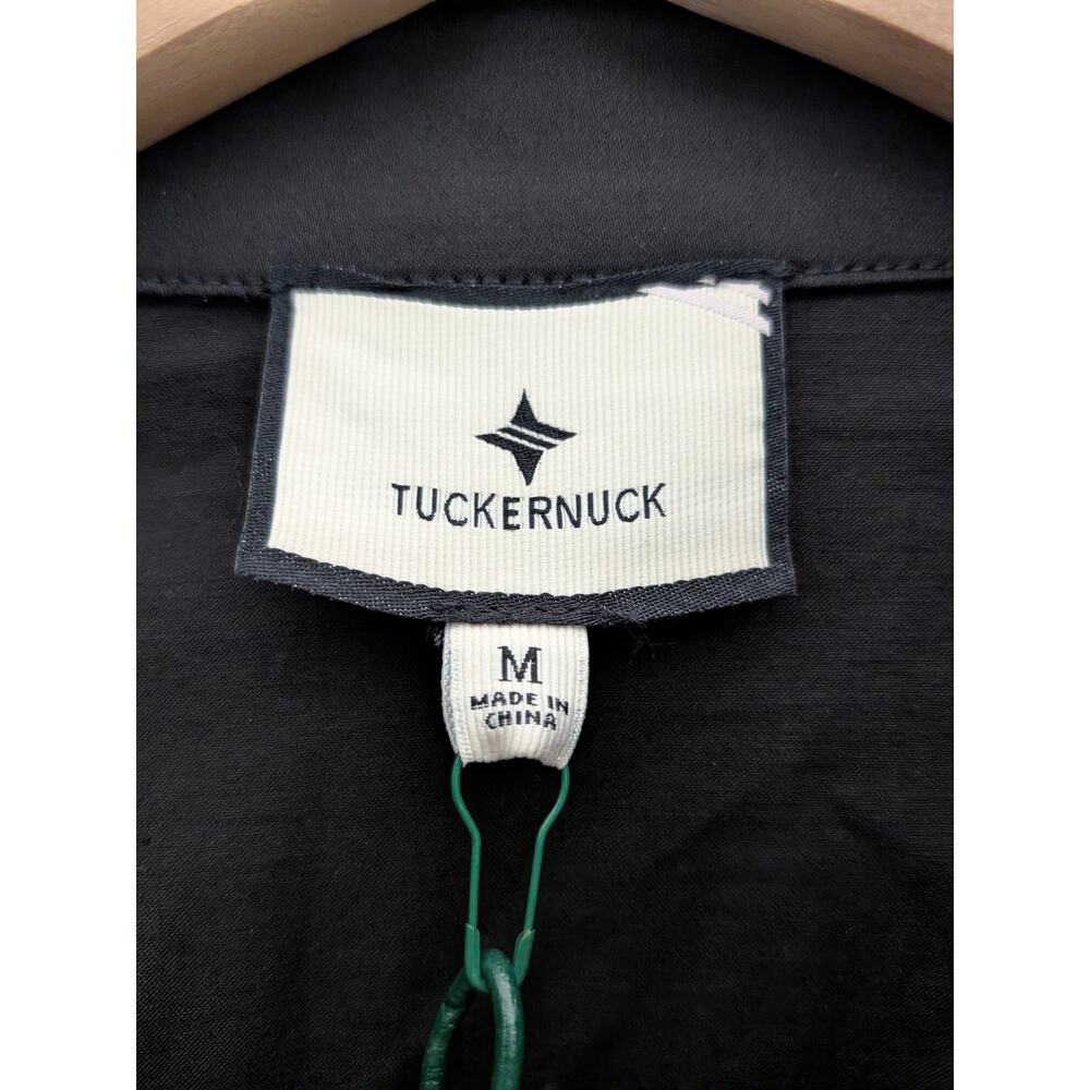 Tuckernuck Delaney Dress Size Medium M Black Cotton Maxi Shirt Dress Pockets Med - Picture 6 of 11